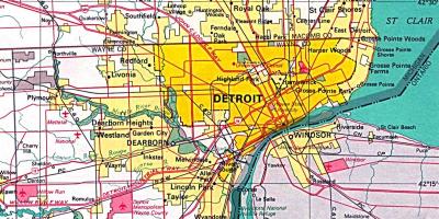 வரைபடம் Detroit