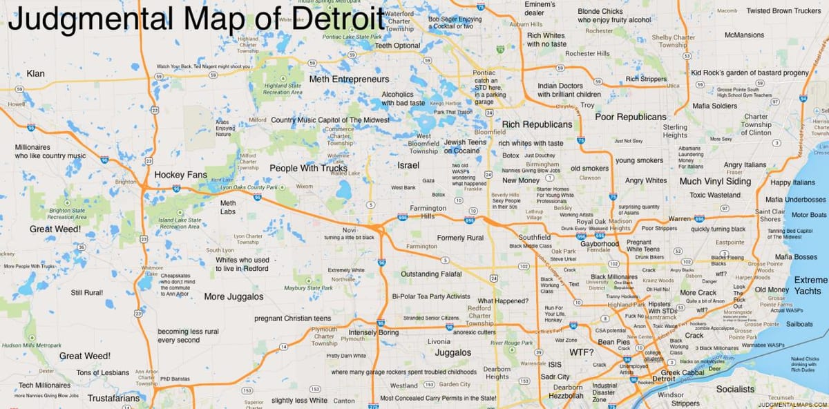 தீர்ப்பு வரைபடம் Detroit