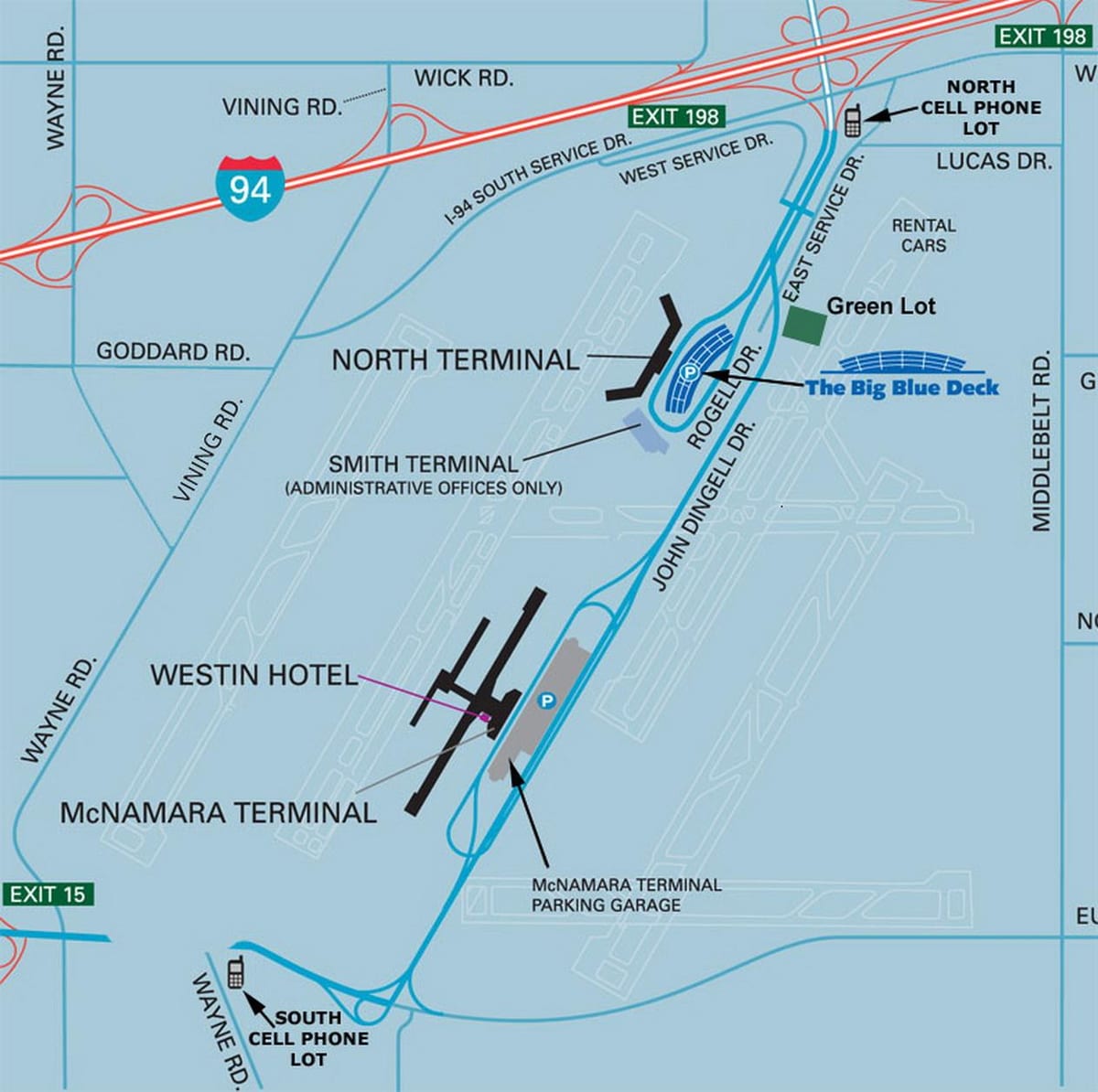 dtw பார்க்கிங் வரைபடம்